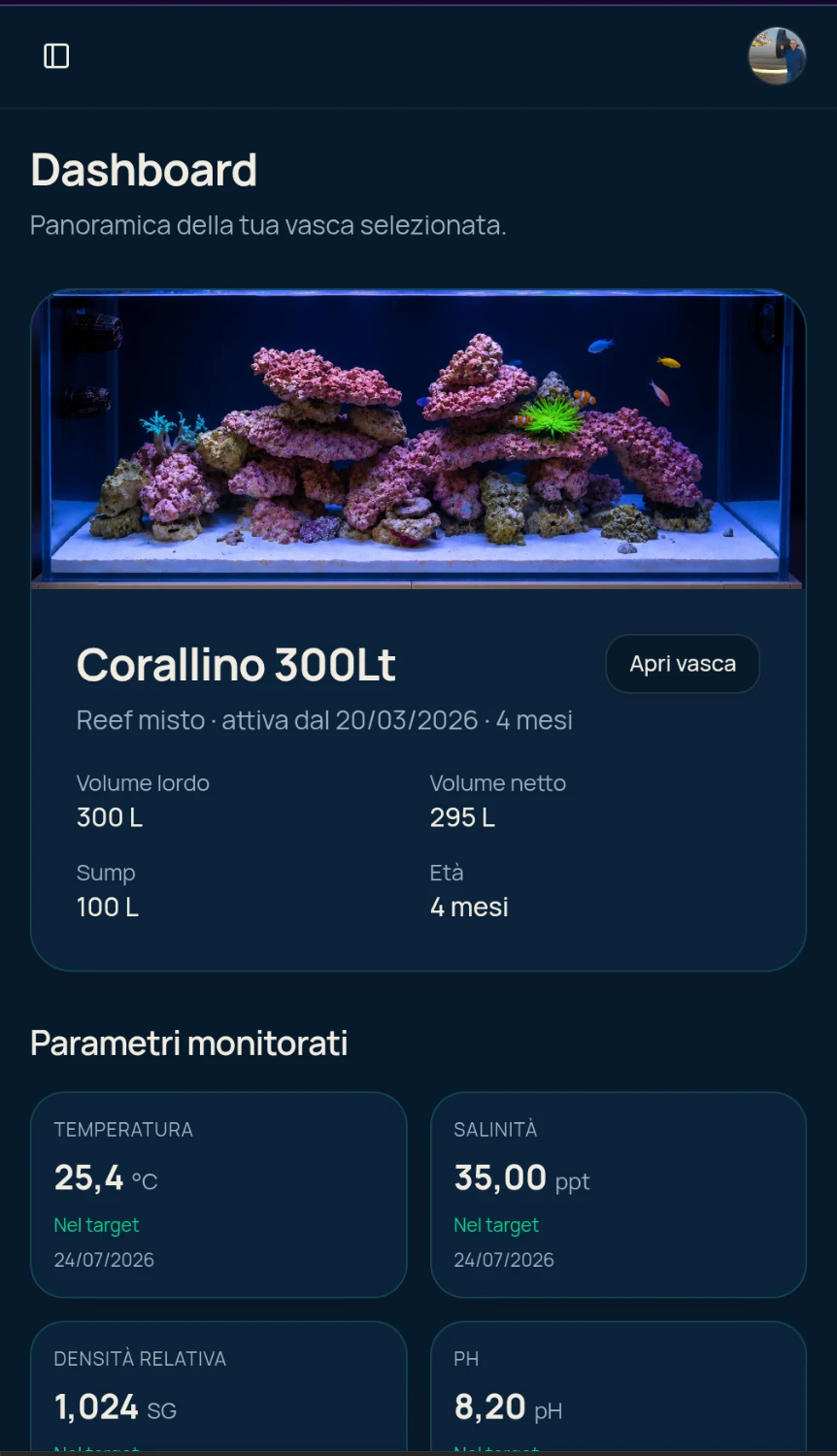 Dashboard di Corallino